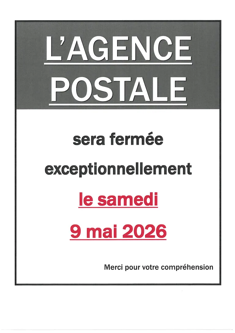 fermeture la poste